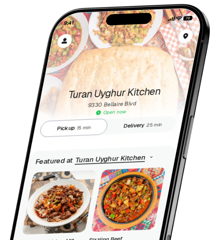 Turan Uyghur Kitchen app preview