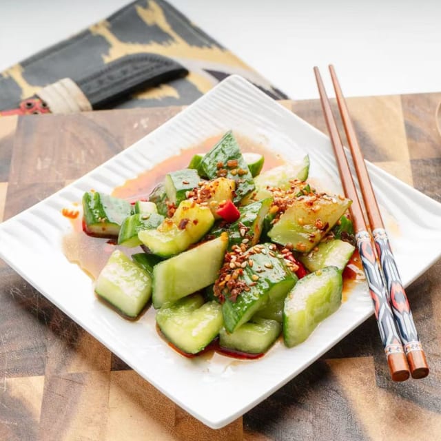 Cucumber with Garlic.