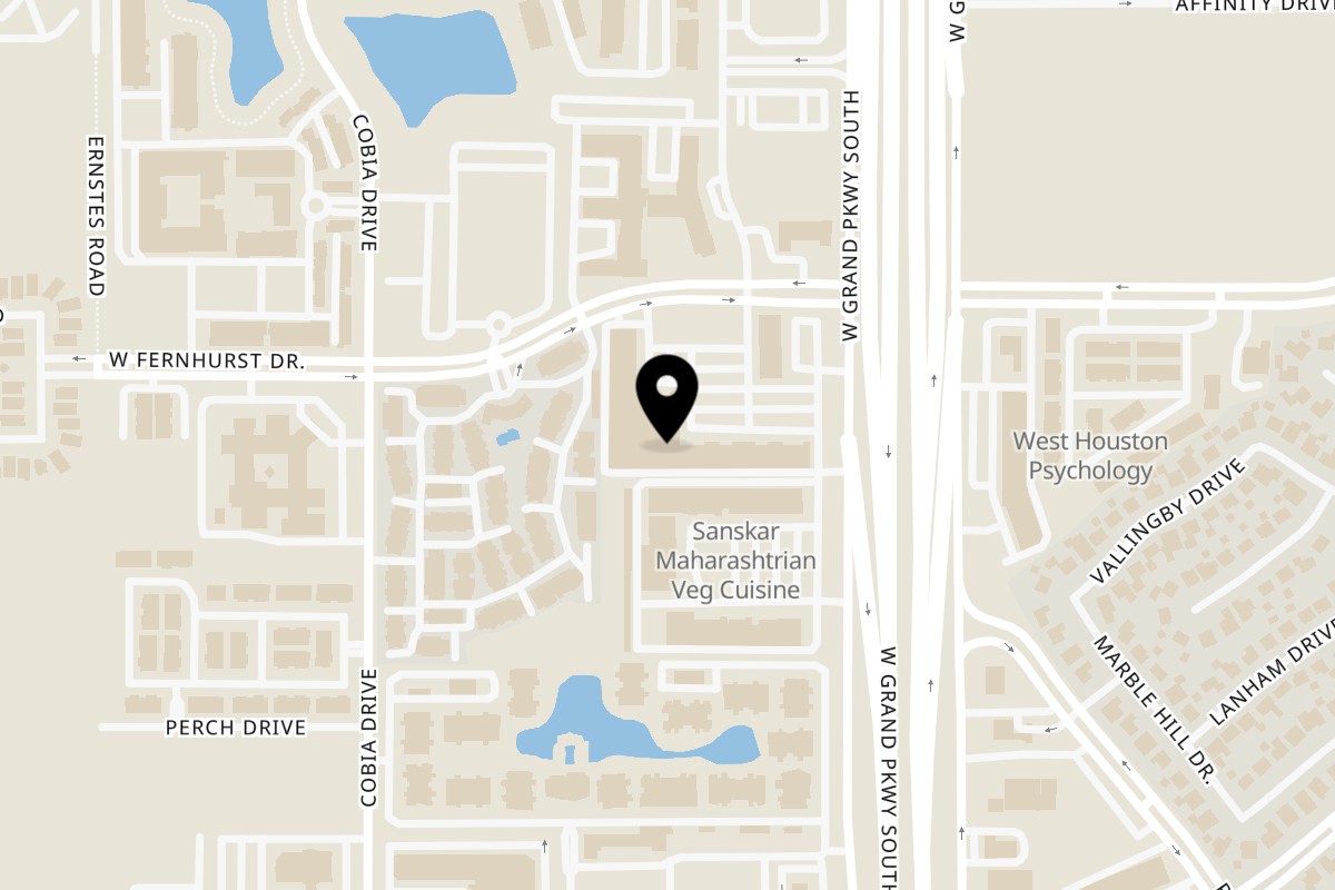 Map showing the location of Turan Uyghur Kitchen Katy on 402 W Grand Pkwy S #108 in Katy